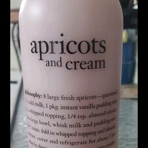 Philosophy Apricots & Cream Shampoo, Shower Gel , Bubble bath

New/Sealed 32oz